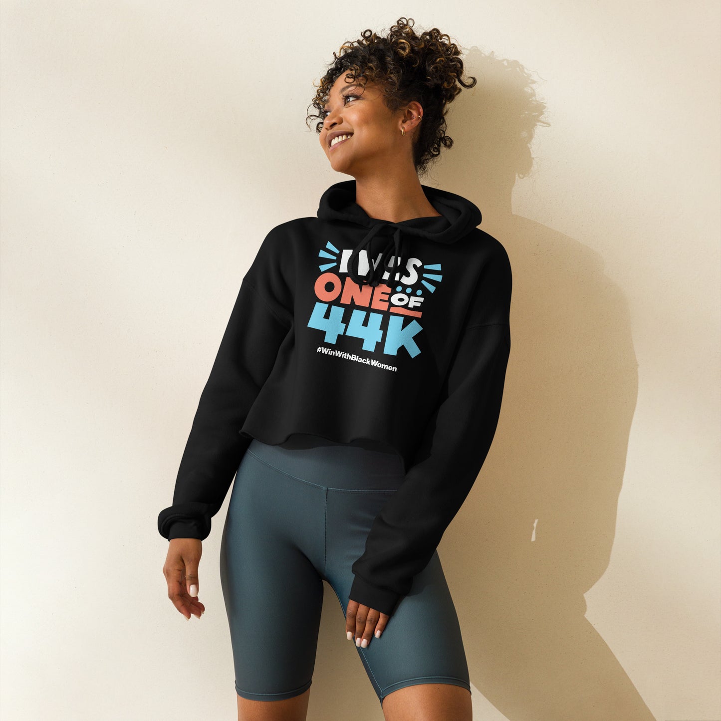 1 of 44k Neutral Crop Hoodie