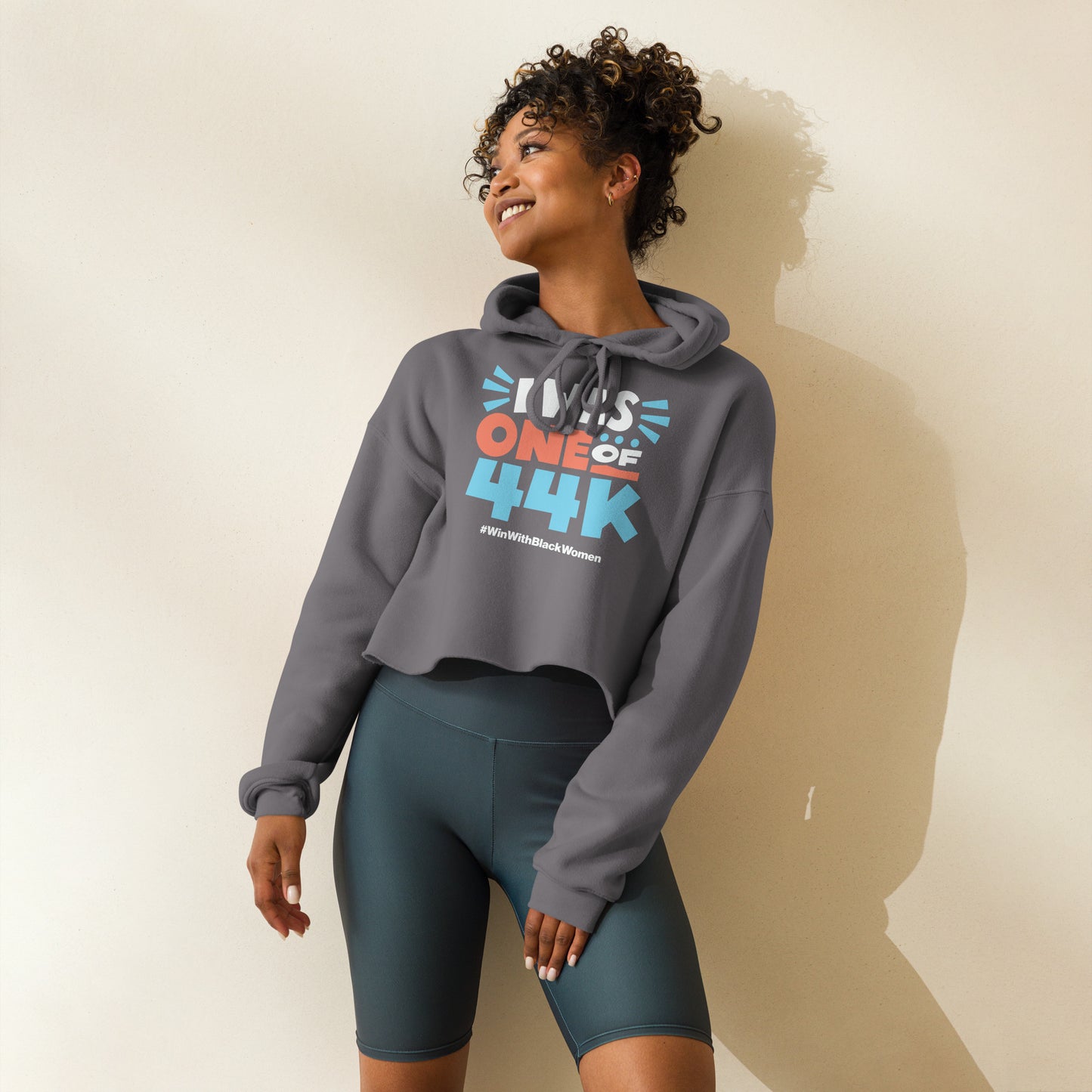 1 of 44k Neutral Crop Hoodie