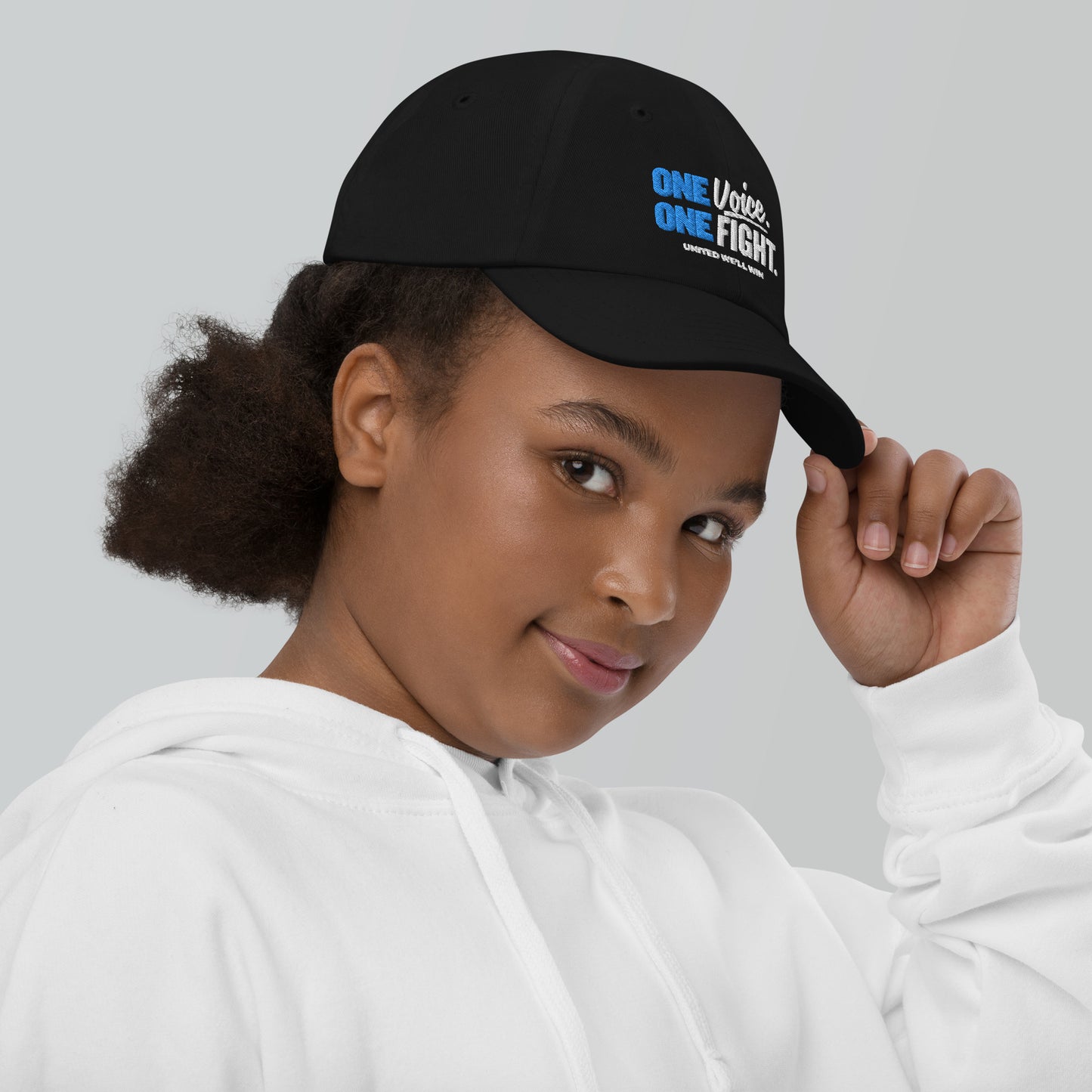 "One Voice One Fight" Youth baseball cap
