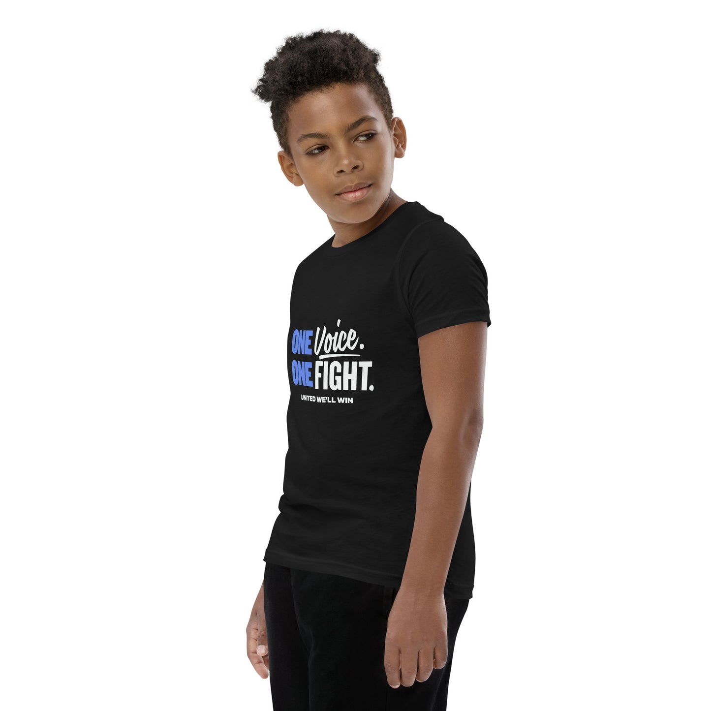 "One Voice One Fight" Youth Short Sleeve T-Shirt