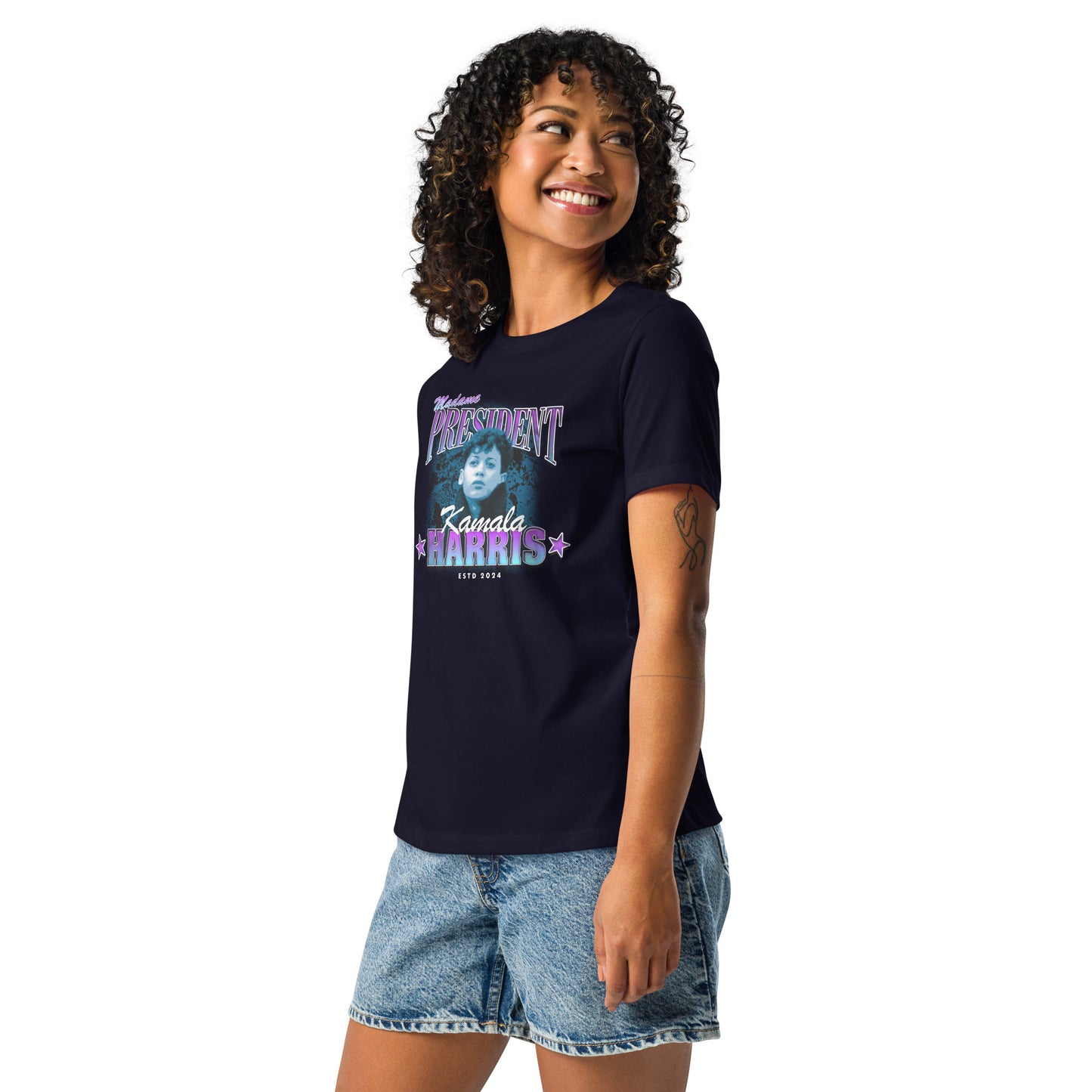 "Young Kamala" Women's Relaxed T-Shirt